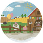 Bordjes boerderij dieren 8 stuks Op is Op