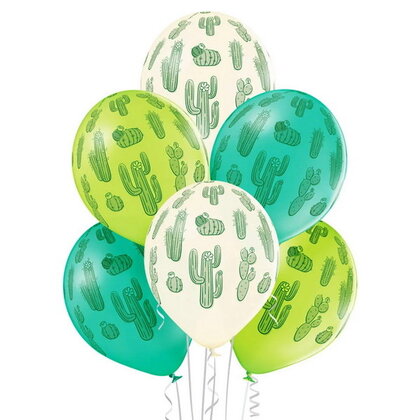 Ballonnen Cactus 6 stuks
