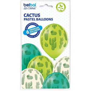 Ballonnerie Ballonnen Cactus 6 stuks