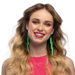 Oorbellen Eighties en Nineties Flash Neon groen