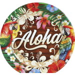 Bordjes Aloha met bloemen 6 stuks Op is Op