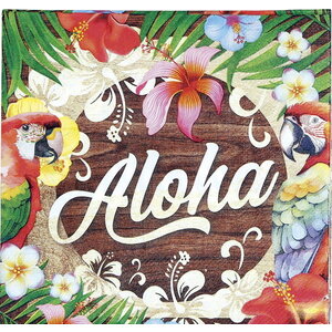 Servetten Aloha met bloemen 20 stuks Op is Op