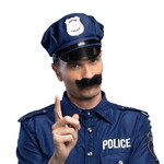 Snor Politieman Op is Op