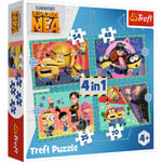 Puzzel Crazy Minions 4 in 1 doos Op is Op