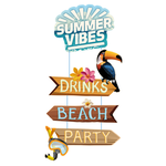 Decoratie Summer Vibes 60cm x 28cm