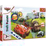 Puzzel Happy Cars Disney maxi 24 stukjes Op is Op