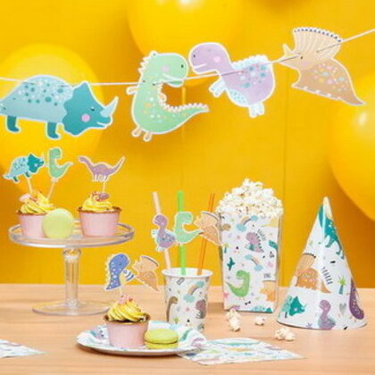 Snack Popcorn bakjes Dinosaurus 6 stuks
