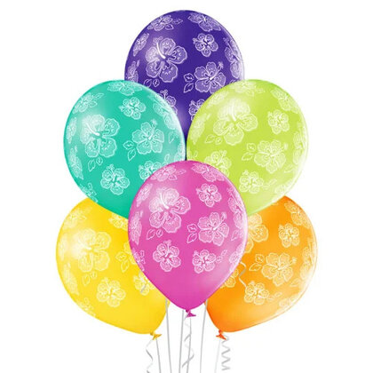 Ballonnen Hibiscus 6 stuks