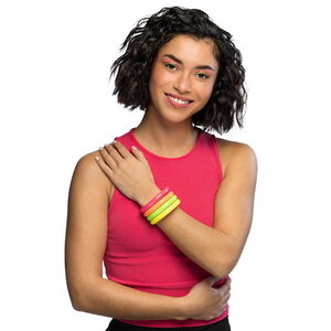 Armbanden Neon 4 stuks Op is Op