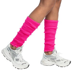 Beenwarmers fluor pink Op is Op