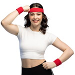 Zweetbandjes set rood Op is Op