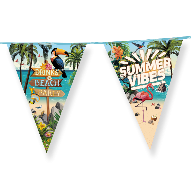 4 Pieces Tropical Leaf Banners Garland, Hawaiian Party Decoration, Tropical Leaf Banner, Suitable for Birthdays, Festivals, Tropical Theme Parties