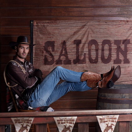 Gevelvlag Wild West saloon