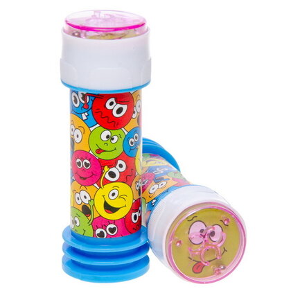 Bellenblaas Gekke bekken blauw roze 6 stuks