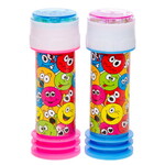 Bellenblaas Gekke bekken blauw roze 6 stuks