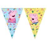 Vlaggenlijn Peppa en George plastic 230cm