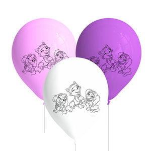 Ballonnen Paw Patrol Skye 8 stuks