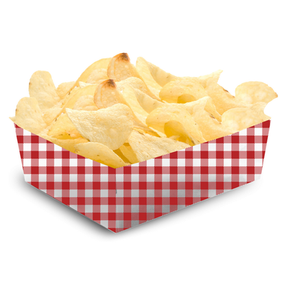 Chipsbakjes Picknick rood wit 12 stuks