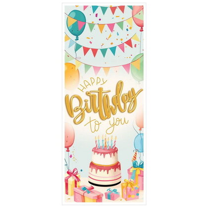 Deurposter Happy Birthday to you