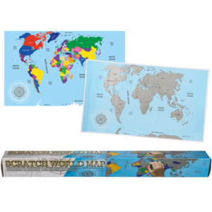 Scratch wereldkaart landen