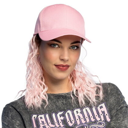 Cap roze met roze haar