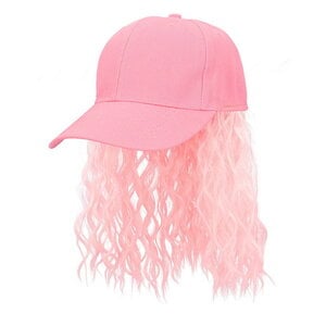 Cap roze met roze haar Op is Op