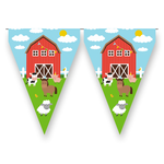 Vlaggenlijn Boerderij papier 3 meter