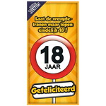 Tissue box 18 jaar Gefeliciteerd Op is Op