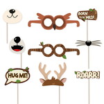 Foto fun attributen Bosdieren 9 stuks Op is Op