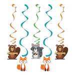 Hangdecoratie Bosdieren 5 stuks