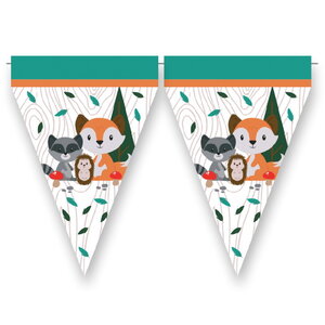 Vlaggenlijn Bosdieren papier 3 meter Op is Op