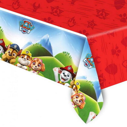 Tafelkleed Paw Patrol rood 120cm x 180cm