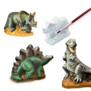 Gieten en schilderen - Dinosaurussen Op is Op