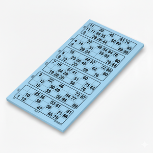 Bingokaarten 600 stuks Op is Op