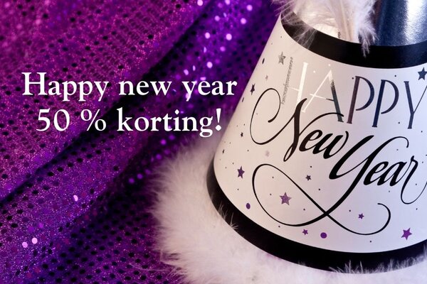 Happy New Year feestartikelen Op is Op