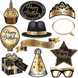 Foto Fun attributen Happy Birthday 11-delig