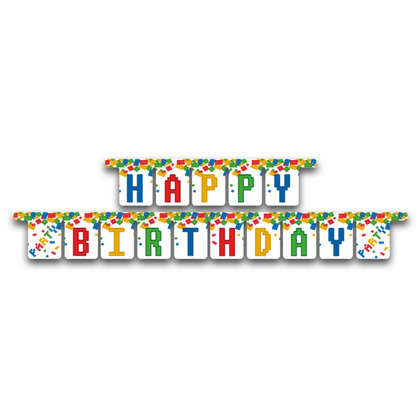 Slinger Bouwstenen Happy Birthday 3 meter