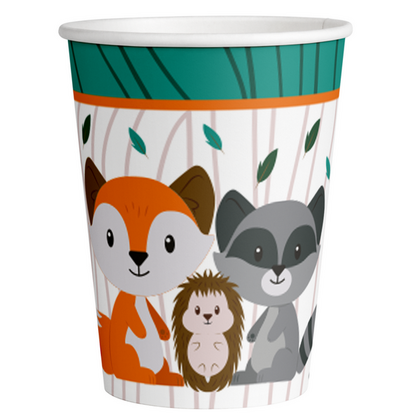 Bekertjes Bosdieren 250ml 8 stuks