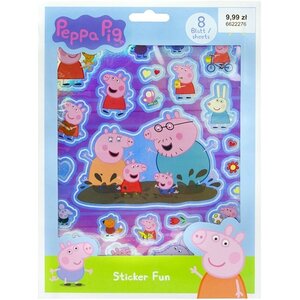Globos Stickers Peppa Pig sticker fun 8 vellen