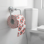 Toiletpapier 60 jaar verkeersbord Op is Op