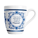 Mok Pensioen Delfts blauw