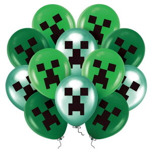 Ballonnen Game GROEN 12 stuks