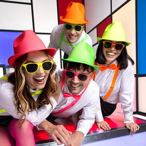 Hoedje neon groen Op is Op
