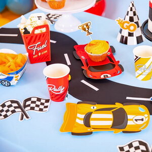 Popcornbakjes Benzinetank 6 stuks