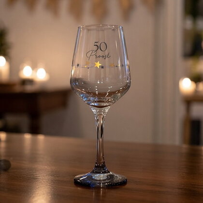 Wijnglas 50 proost luxe