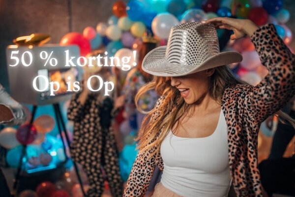 Feesthoeden Op is Op