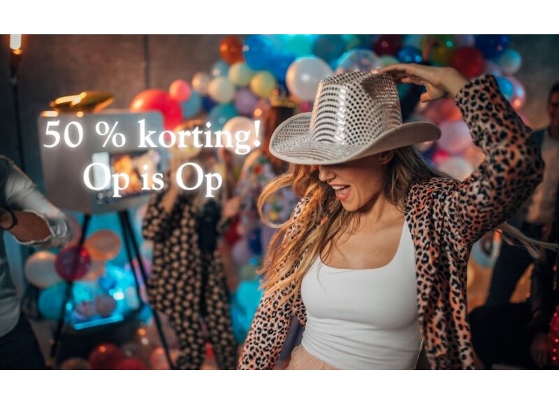 Feesthoeden Op is Op