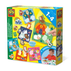 SES Waar woon ik? Dieren plakken