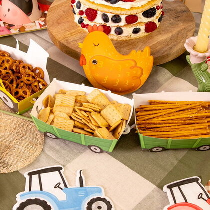 Chipsbakjes Tractor Boerderij 3 stuks