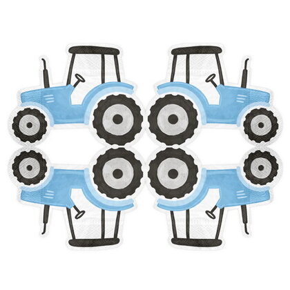 Servetten Boerderij Tractor 12 stuks